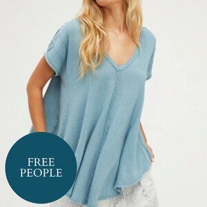 Free People Short-Sleeved Flowing Shirt